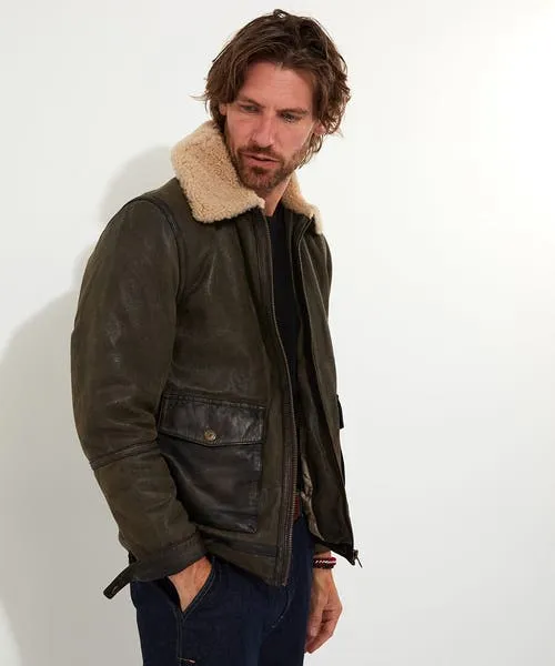 Flying High Leather Jacket Brown Coats and Jackets Joebrowns Apparel
