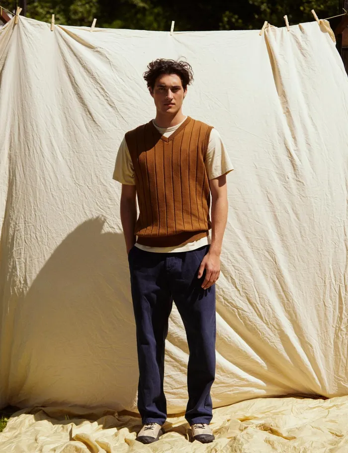 Fort Knitwear FLUME KNIT VEST Rubber 8211 Men Fort Knitwear FLUME KNIT VEST Rubber 8211 Men