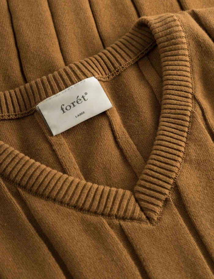 Fort Knitwear FLUME KNIT VEST Rubber 8211 Men Fort Knitwear FLUME KNIT VEST Rubber 8211 Men