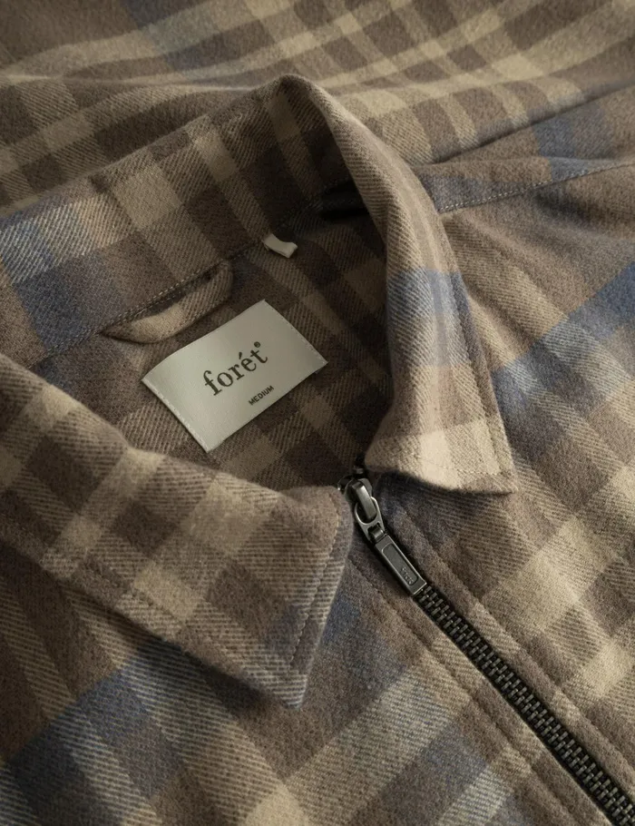Fort Overshirts CABIN ZIP SHIRT Check 8211 Men Fort Overshirts CABIN ZIP SHIRT Check 8211 Men