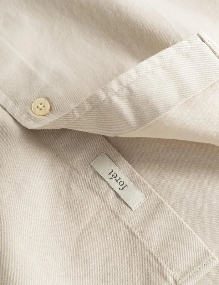 Fort Shirts CAMP LIGHT TWILL SHIRT Oat 8211 Men Fort Shirts CAMP LIGHT TWILL SHIRT Oat 8211 Men