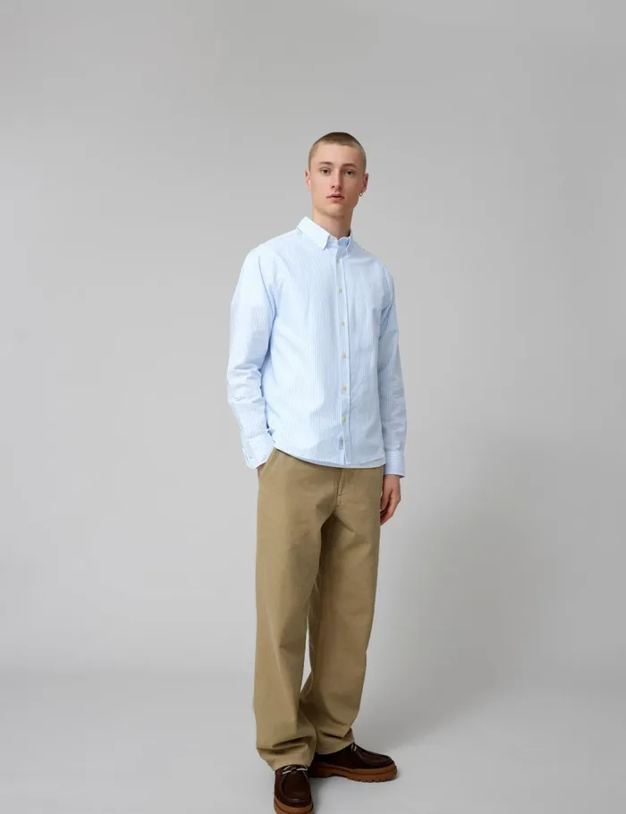 Fort Shirts LIFE SHIRT Whitelight Blue 8211 Men
