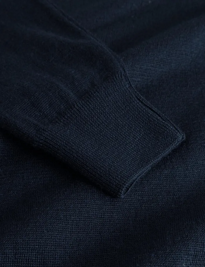 Fort Sweatshirts BASE MERINO POLO KNIT Navy 8211 Men