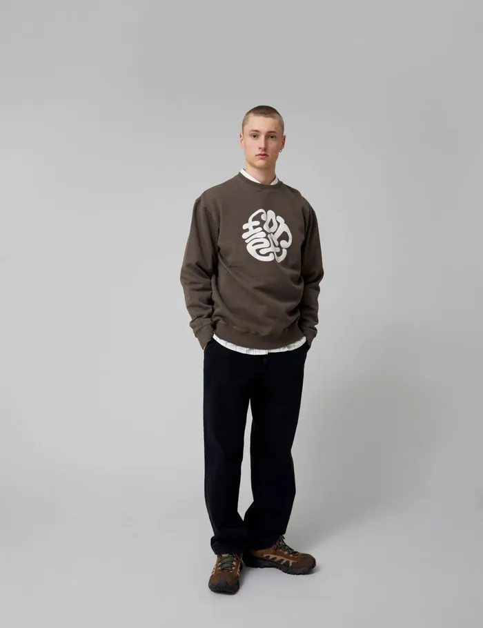 Fort Sweatshirts LOOP SWEATSHIRT Cold Brown 8211 Men Fort Sweatshirts LOOP SWEATSHIRT Cold Brown 8211 Men