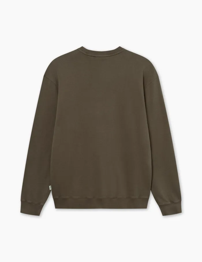Fort Sweatshirts LOOP SWEATSHIRT Cold Brown 8211 Men Fort Sweatshirts LOOP SWEATSHIRT Cold Brown 8211 Men