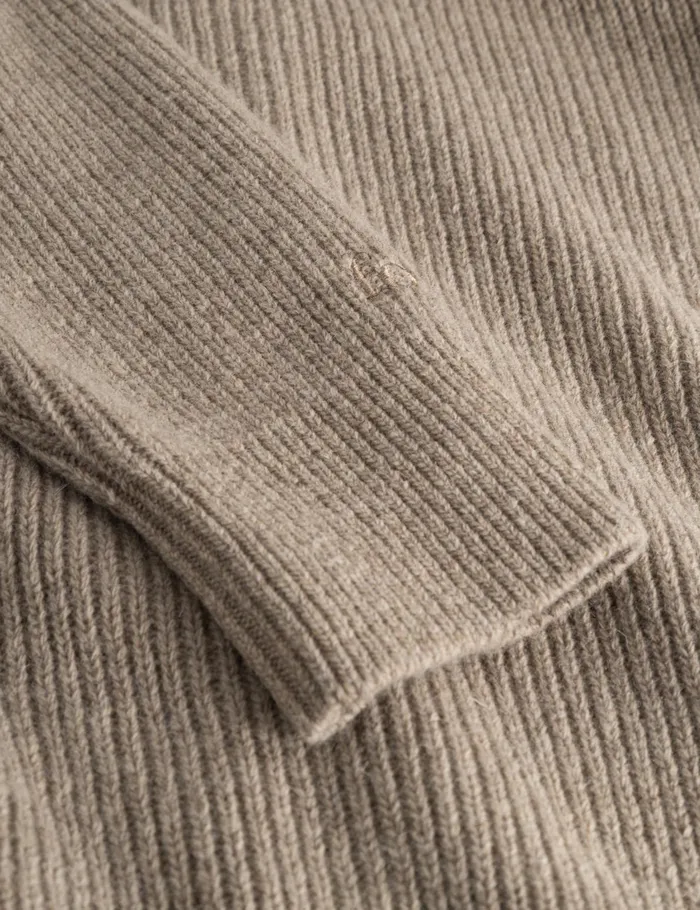 Fort Sweatshirts MARSH RIB ZIP HIGH NECK Khaki 8211 Men Fort Sweatshirts MARSH RIB ZIP HIGH NECK Khaki 8211 Men