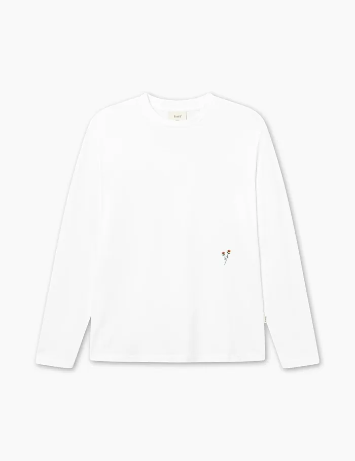Fort TShirts FLOWER LONGSLEEVE White 8211 Men