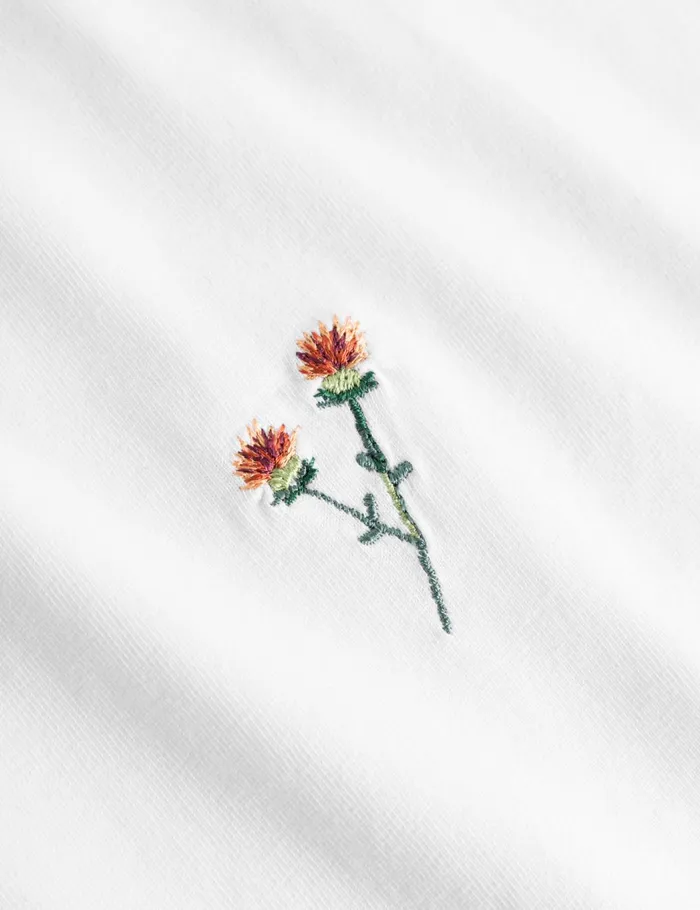 Fort TShirts FLOWER LONGSLEEVE White 8211 Men