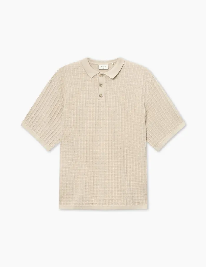 Fort TShirts LOCH POLO KNIT Oat 8211 Men