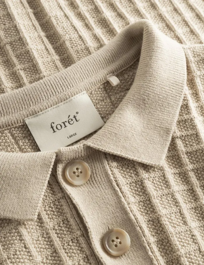 Fort TShirts LOCH POLO KNIT Oat 8211 Men Fort TShirts LOCH POLO KNIT Oat 8211 Men