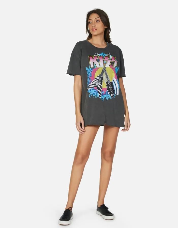 Geneva KISS Animalize Pigment Black Women039s Lauren Moshi Dresses