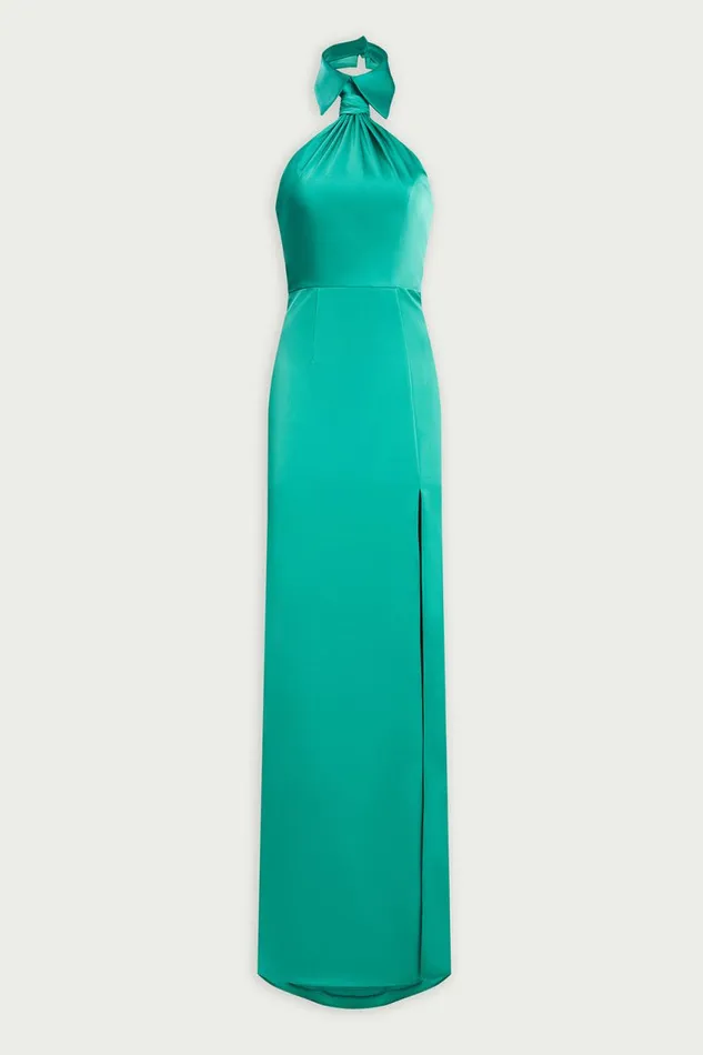Gowns Women Halston Gemi Gown In Satin Vivid Green