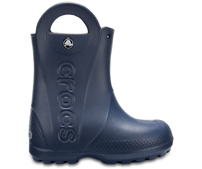 Handle It Rain Boot Navy Kids Crocs Boots