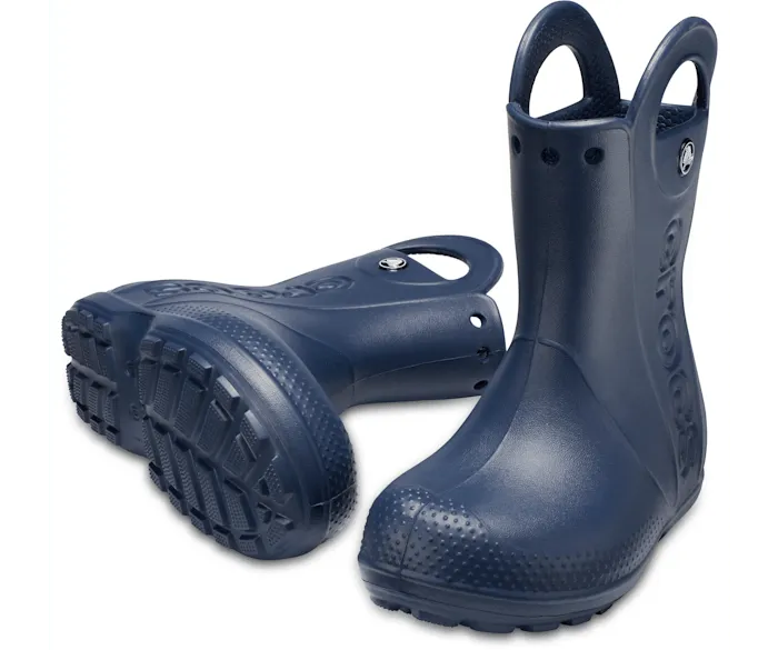 Handle It Rain Boot Navy Kids Crocs Boots