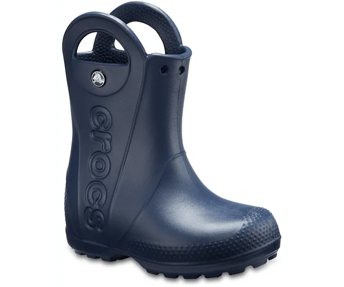 Handle It Rain Boot Navy Kids Crocs Boots