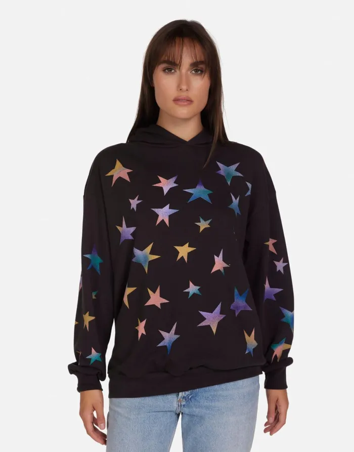 Harmony Rainbow Stars Onyx Women039s Lauren Moshi Hoodies
