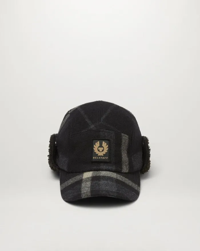 Hats MenWomen Belstaff Trail Hat Charcoal Clay Brown