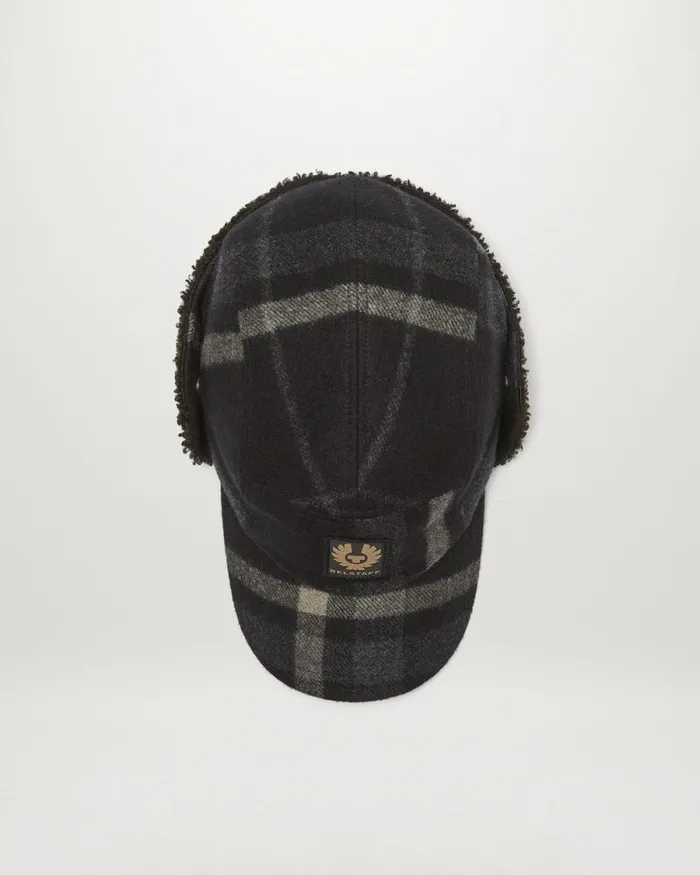 Hats MenWomen Belstaff Trail Hat Charcoal Clay Brown
