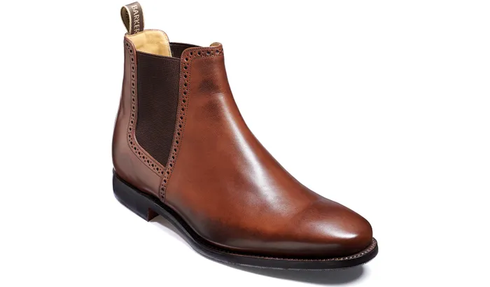 Hawkin 8211 Dark Walnut Calf Men Barker Shoes Mens Boots