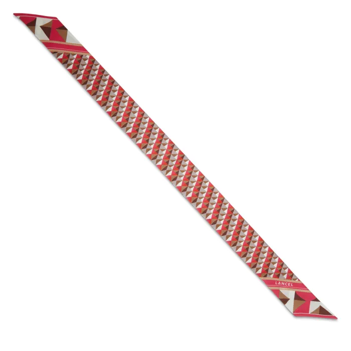 Headband Multico Raspberry Women Lancel Silk Square And Headband