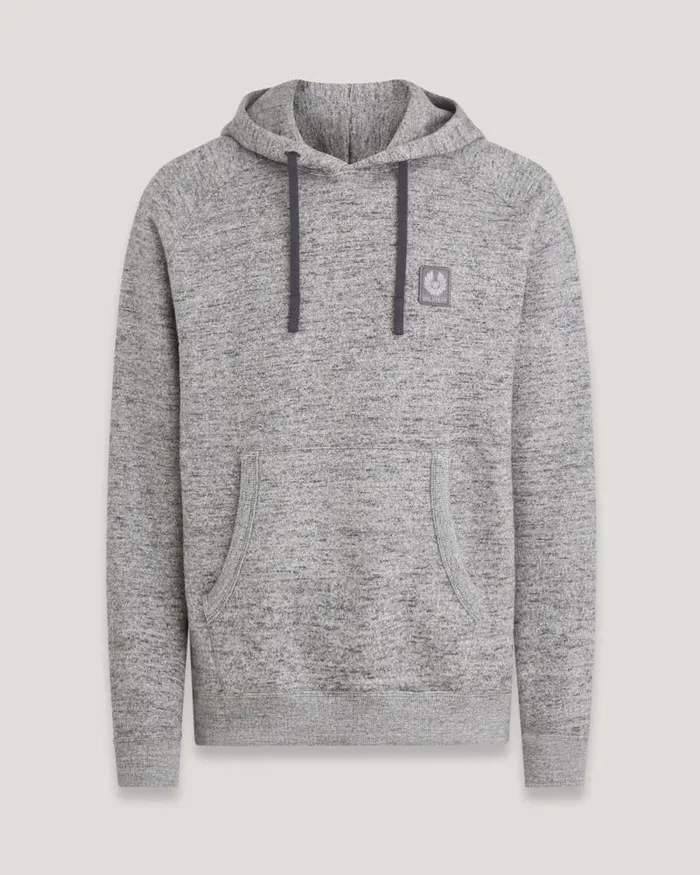 Hoodies and Sweatshirts Men Belstaff Assembly Hoodie Grey Tweed Multi