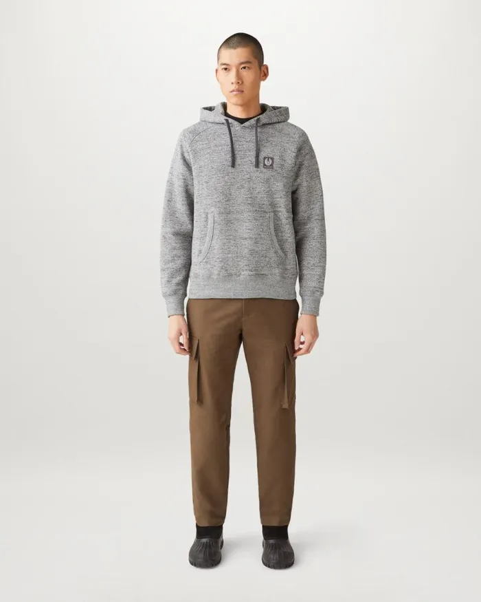 Hoodies and Sweatshirts Men Belstaff Assembly Hoodie Grey Tweed Multi Hoodies and Sweatshirts Men Belstaff Assembly Hoodie Grey Tweed Multi