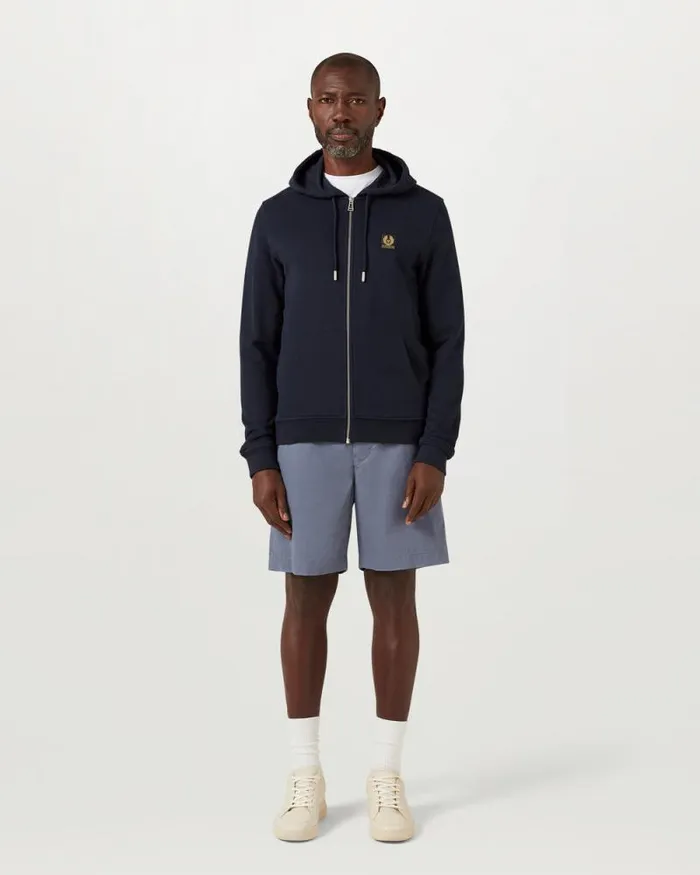 Hoodies and Sweatshirts Men Belstaff Belstaff Full Zip Hoodie Dark Ink
