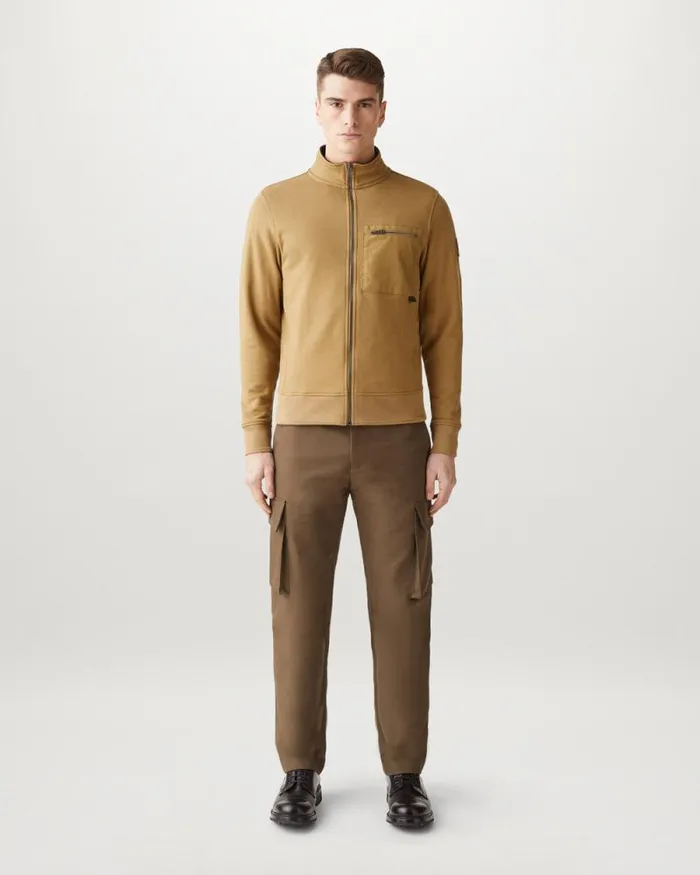 Hoodies and Sweatshirts Men Belstaff Centenary Full Zip Sweatshirt British Khaki