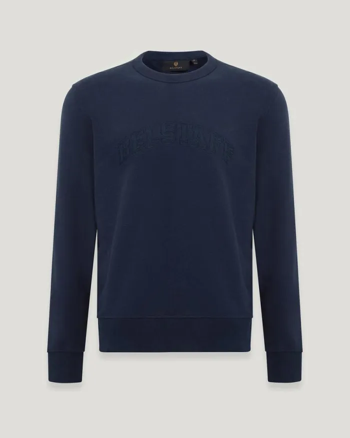 Hoodies and Sweatshirts Men Belstaff Training Sweatshirt Dark Ink