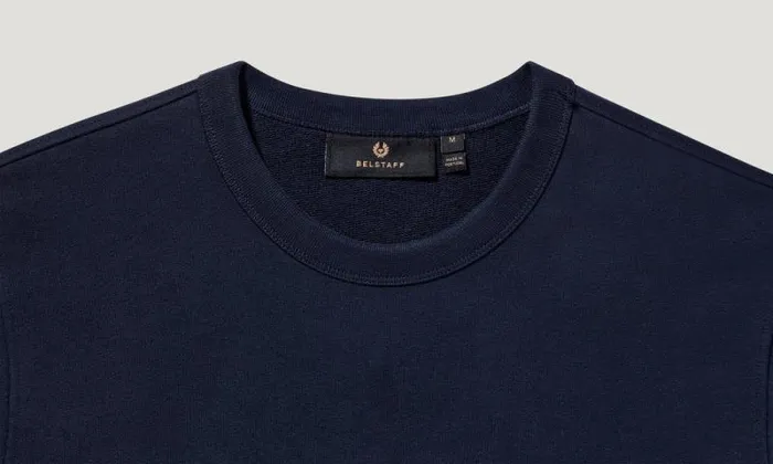 Hoodies and Sweatshirts Men Belstaff Training Sweatshirt Dark Ink