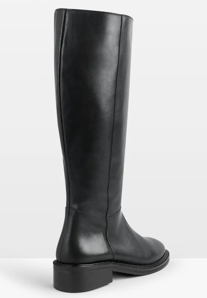 Hush Boots Women Cooper Leather Boots Black