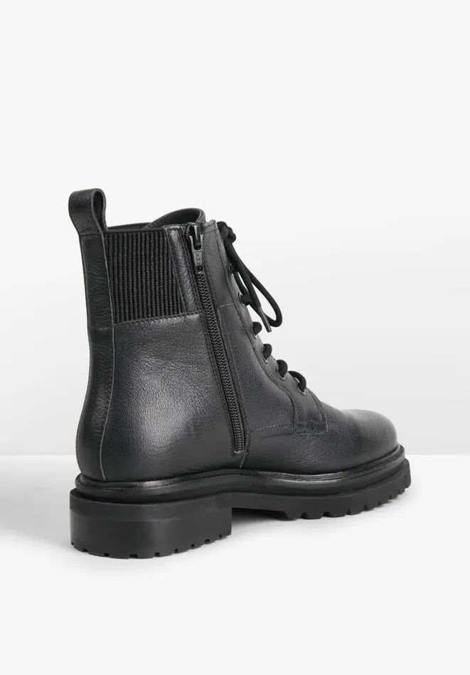 Hush Boots Women Trinity Leather Boots Black