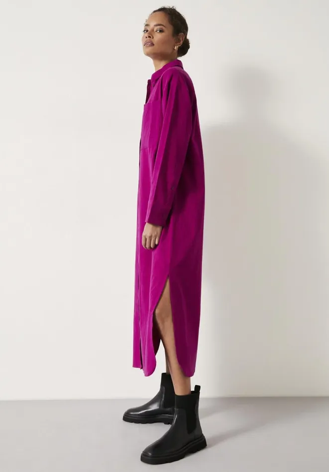 Hush Dresses Women Alexa Maxi Shirt Dress Dark Pink