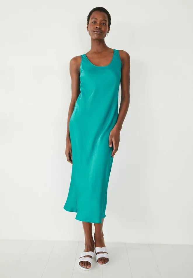 Hush Dresses Women Alysia Satin Midi Dress Bright Green