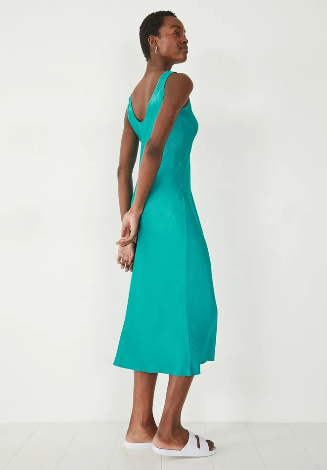 Hush Dresses Women Alysia Satin Midi Dress Bright Green