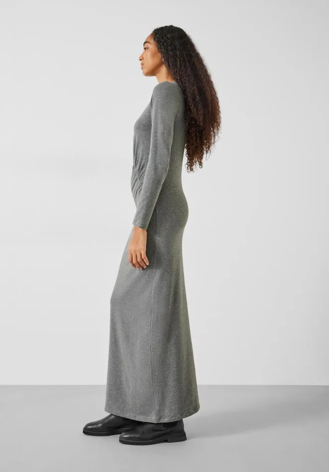 Hush Dresses Women Frankie Gather Maxi Dress Charcoal Marl Hush Dresses Women Frankie Gather Maxi Dress Charcoal Marl