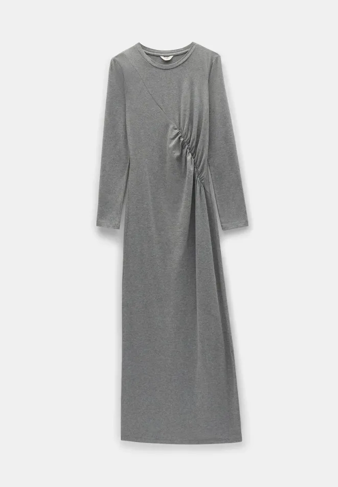 Hush Dresses Women Frankie Gather Maxi Dress Charcoal Marl Hush Dresses Women Frankie Gather Maxi Dress Charcoal Marl