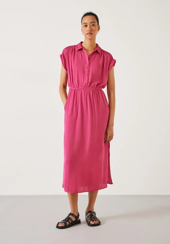 Hush Dresses Women Kalani Relaxed Midi Dress Magenta