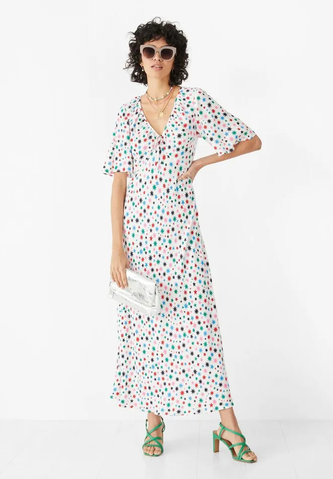Hush Dresses Women Starr Midi Tea Dress Multi Star