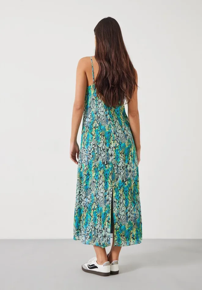 Hush Dresses Women Sydney Printed Maxi Slip Dress Tie Dye Snake