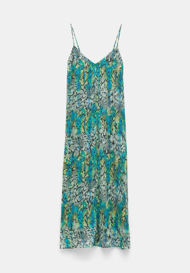 Hush Dresses Women Sydney Printed Maxi Slip Dress Tie Dye Snake