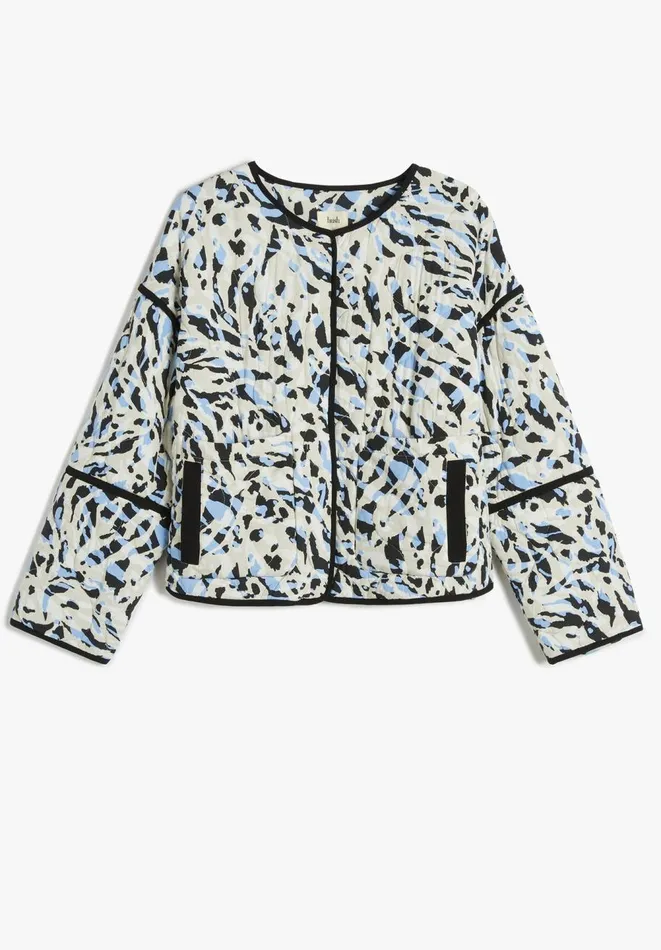 Hush Jackets and Coats Women Andy Quilted Printed Jacket Zebra 8211 Ecrumulti