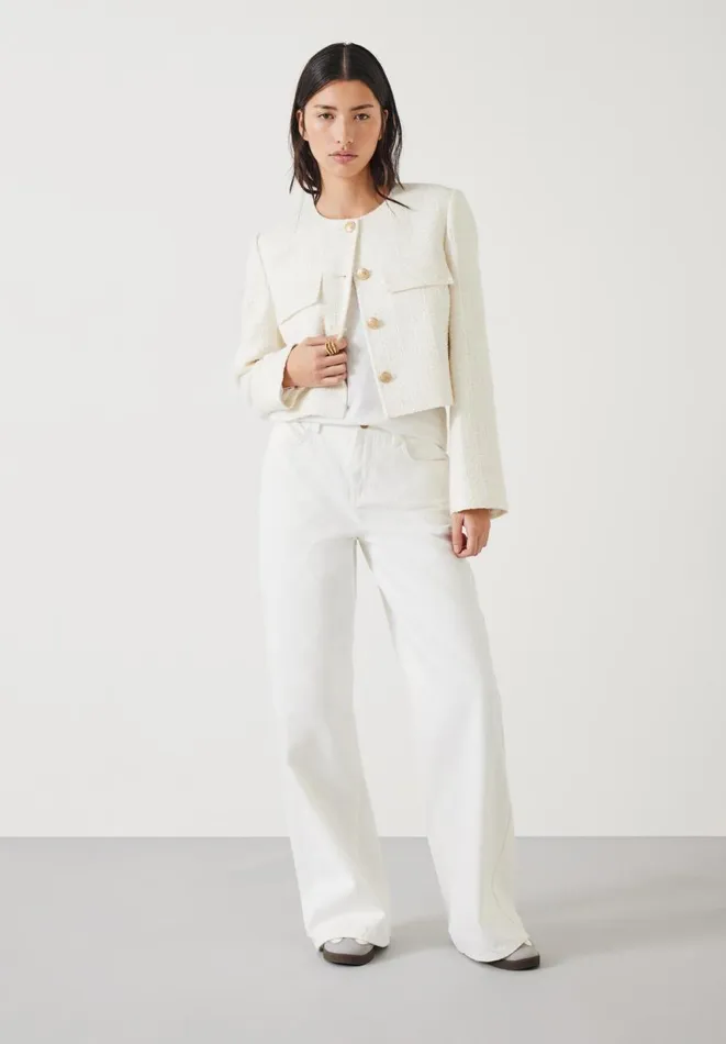 Hush Jackets and Coats Women Esti Boucle Jacket White