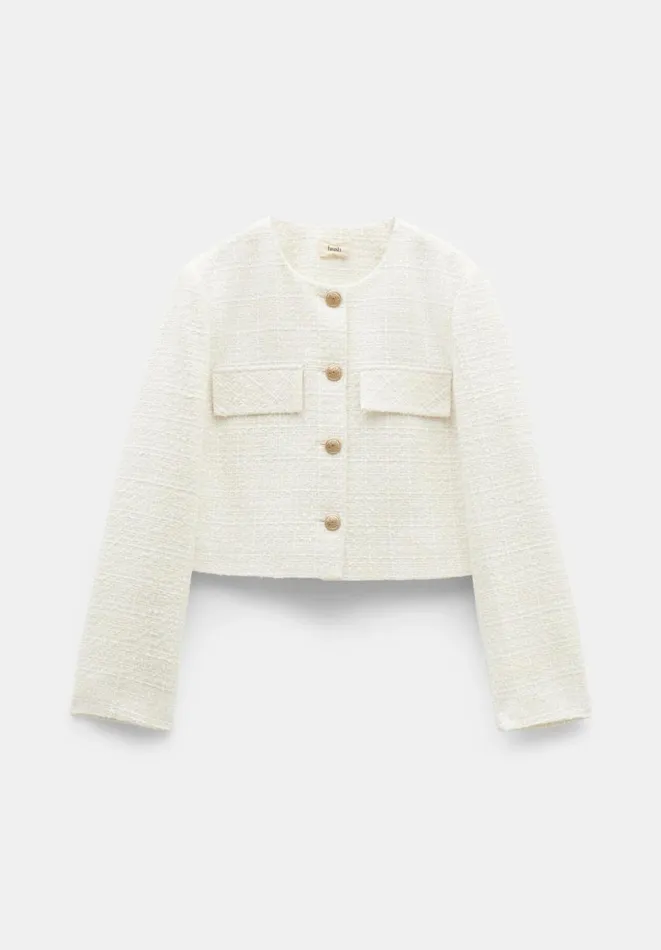 Hush Jackets and Coats Women Esti Boucle Jacket White