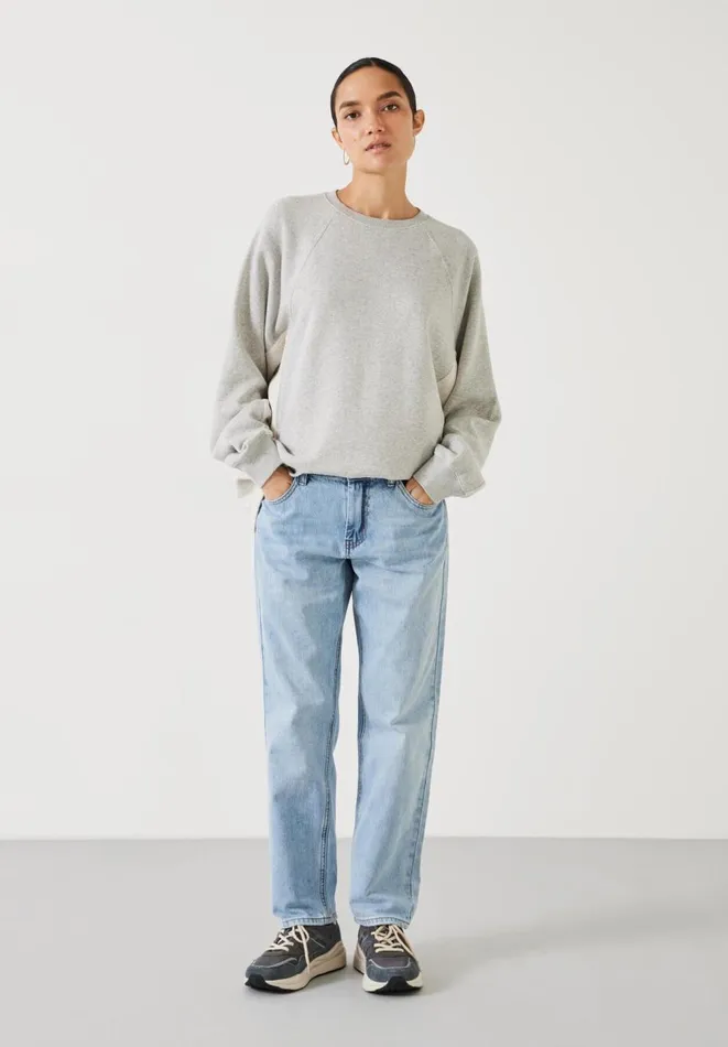 Hush Jeans Women Relaxed Fit Boyfriend Jeans Pale Blue Authentic