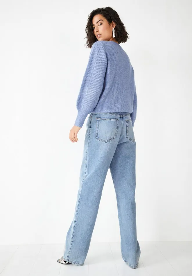 Hush Jeans Women Remy Straight Slouchy Jeans Authentic Light Wash Hush Jeans Women Remy Straight Slouchy Jeans Authentic Light Wash