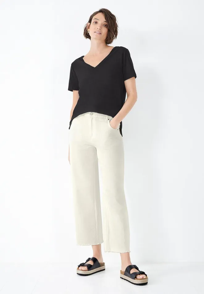 Hush Jeans Women Rey Barrel Jeans Soft White