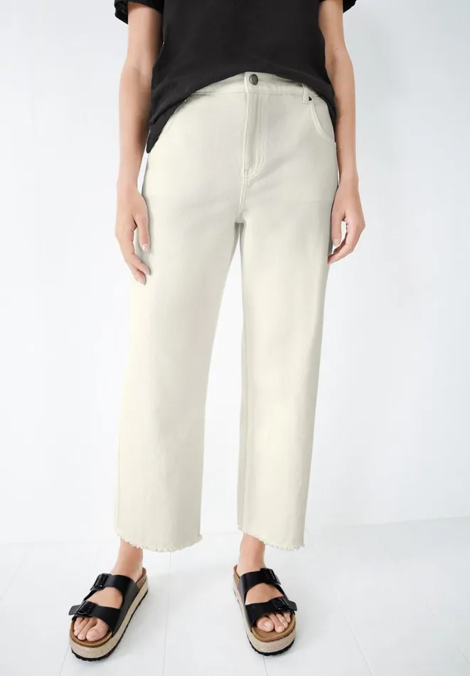 Hush Jeans Women Rey Barrel Jeans Soft White Hush Jeans Women Rey Barrel Jeans Soft White