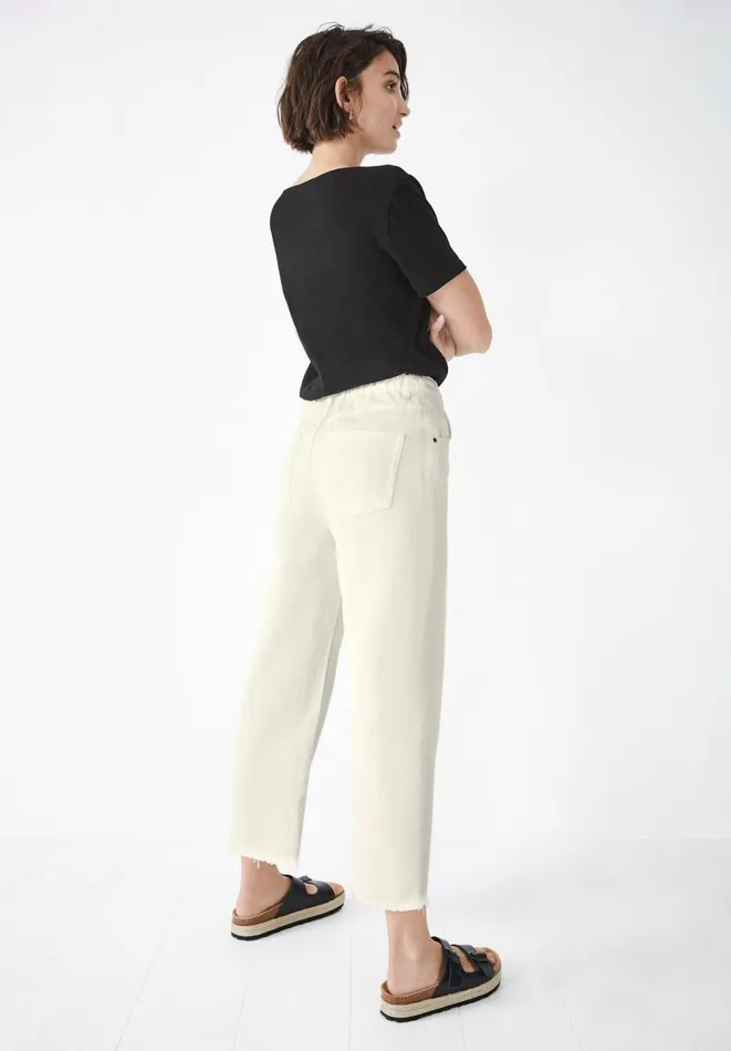 Hush Jeans Women Rey Barrel Jeans Soft White Hush Jeans Women Rey Barrel Jeans Soft White