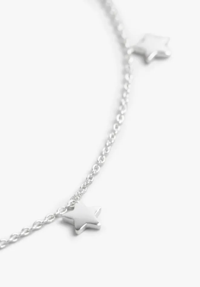 Hush Jewellery Women Mini Multi Star Bracelet Silver